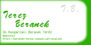 terez beranek business card